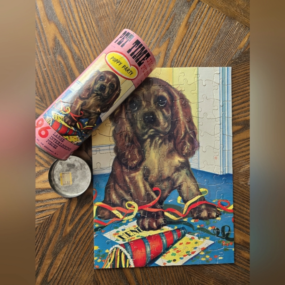 Puppy Party Dog Puzzle 1963